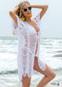 Cárdigan bohemio estilo capa de playa